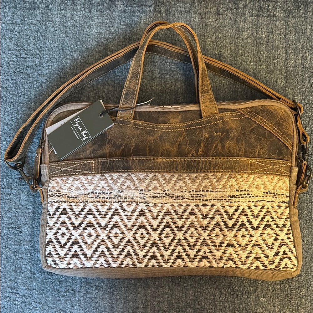 Myra brown laptop/messenger bag